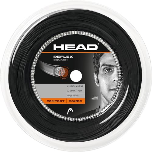 HEAD Reflex Squashsaite, Schwarz, 42