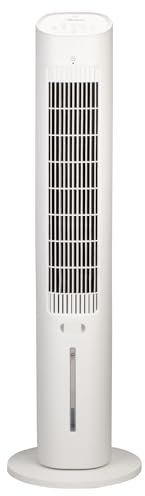 Ardes | AR5R09 EOLO TOWER Enfriador evaporativo con mando a distancia, depósito de 3 litros, base oscilante, controles táctiles y pantalla - 3 velocidades y temporizador de 12 h