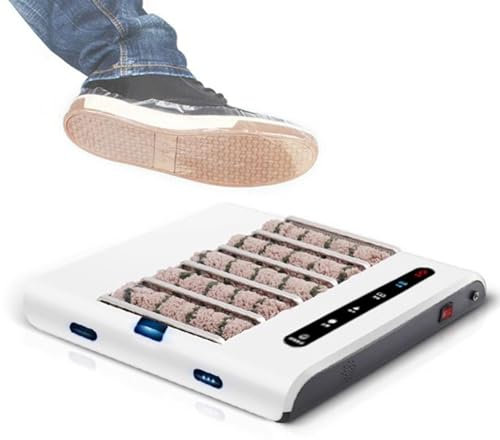 Helautomatisk rengöring av skosula, intelligent rengöring av induktionsskor, inbyggt 10 000 mAh batteri, hastighet 260 rpm, 1 000 pa kraftfull sugning, för hem, kontor