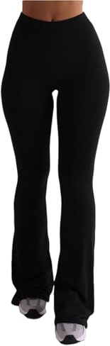 FeMereina Flare Leggings for Women-Bootcut Yoga Pants for Women High Waisted Flared Leggings Dress Pants (Black, S)