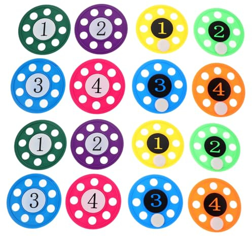 CLISPEED 16pcs Boys and Girls Underwater Diving Discs Swimming Pool Toys for Boys and Girls, Numbered Water Sinkers for Swimming Training and Beach Play, Summer Dive Training Accessories