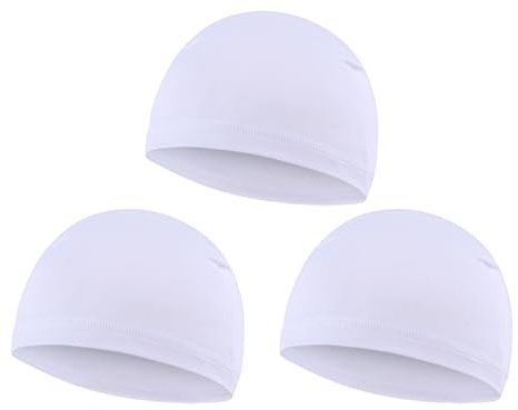 LLHCF Lot de 3 doublures de casque de vélo respirantes pour enfants - Poids léger - Bonnet de football - Pour sports de plein air - Chapeau de course à pied