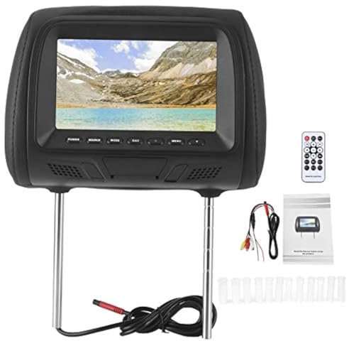 Autoradio-,Yctze 7in 1024 x 600 poggiatesta auto lettore DVD, sedile posteriore MP5 lettore multimediale poggiatesta monitor RGB supporto display LCD Bluetooth amplificatore USB