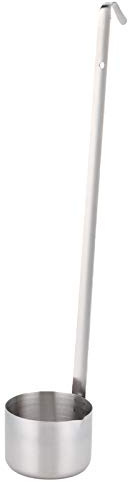 Mestolo per vino, cucchiaio per mestolo per vino con manico lungo fondo piatto Olio per aceto Salsa per mestolo Utensili da cucina(250ml)