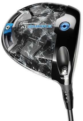 Callaway Golf paradym AI Smoke Max Driver (vänster hand, 9 grader, styv)