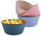 Doafoce 6 Pezzi Insalatiera set 60 Once Grandi Ciotole da Campeggio Insalatiera Plastica Set di Ciotole di Plastica, per Cereali Minestra Merenda Frutta Insalata(20×15×8cm)