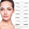 Giantree Lot de 100 règles à sourcils jetables - Règle à sourcils - Pochoirs transparents - Autocollants pour débutants