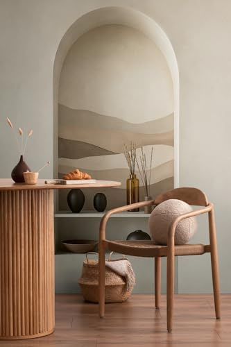 livingwalls carta da parati moderna – fotomurale con design ad archi in beige, marrone, crema – vlies grafico scandinavo 8,80 m x 0,53 m – collezione COSMOPLITAN – 791446