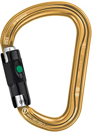 Petzl William Carabiner - Ball-Lock, Yellow