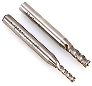 Contraventanas de plantación, broca de enrutador, HSS CNC, cortador de molino de extremo de 4 flautas, fresa, broca, 1/4 pulg., 1/8 pulg.