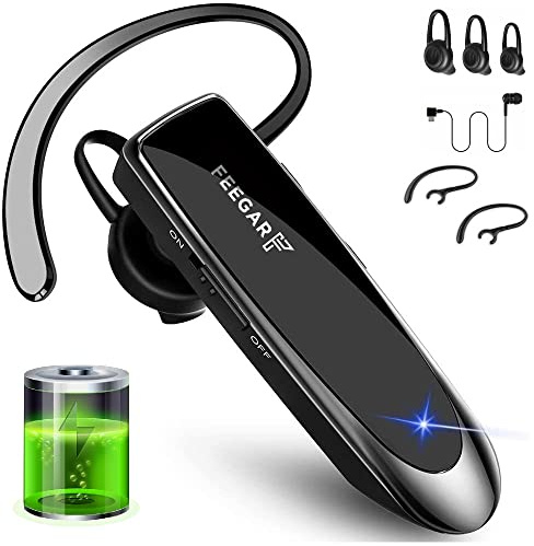 Feegar BF300 PRO Bluetooth 5.0 CSR Headset OhrHörer Kopfhörer Kabellos Sprechzeit 36h HD Micro Multipoint Bluetooth 5.0 HD-Mikrofon Automatisches Pairing CVC 8.0 Noise Cancelling-Technologie