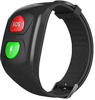 Äldres GPS-positioneringsklocka, pulsdetektor, fitnessmätare, smart vattentätt armband, tvåvägs röstsamtal, SOS en knapp för hjälp