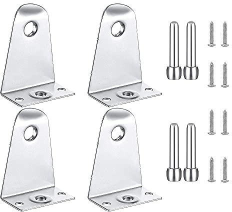 Oikabio Supporto giù in metallo e perni, Persiane Staffe Persiane Supporto per tende orizzontali Finestra