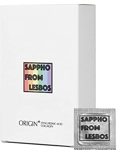 Finger Condom, Sappho from Lesbos Origin+ Ultra-Thin Lubricated Collagen Finger Condoms Fingersex Cots for Intimate Hygiene, 12 Count, Fragrance-Free, 400mg Lubricant, Skin-Friendly