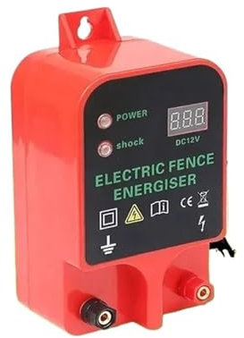 Elstängsel Energisator, 10 km Farm Elektrisk fjäderfäutrustning Boskap Högspänningspulsstyrenhet Elstängsel Trädgårdsstängsellarm För djur