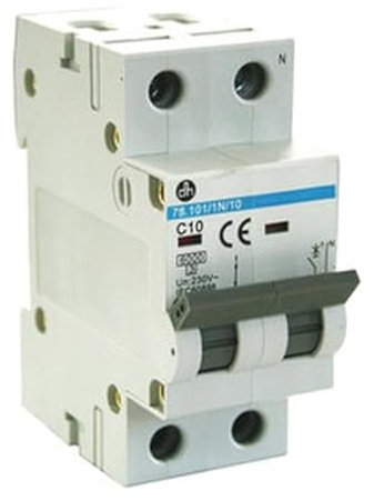 Interruttore magnetotermico 1P+N 40A 6KA Classe C, protezione da sovraccarico e corto circuito, ideale per impianti elettrici.