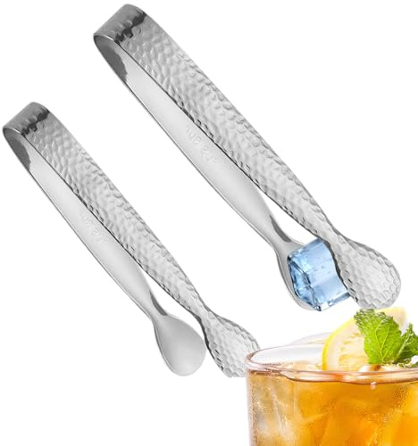 Pinze per secchiello del ghiaccio, in acciaio, utensili per afferrare il ghiaccio, pinze per antipasti per feste, per marshmallow, casa, bevitore di tè, amanti del caffè, panettiere