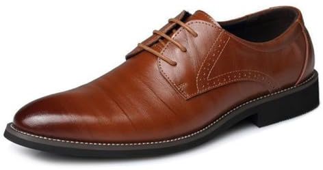 Hixingo Zapatos de Vestir Hombre Sin Cordones, 38-48 EU Zapatos de Cuero Modernos Zapatillas Vestir Hombre Verano Antideslizante Suela de Goma para Negocios, Bodas (2289 Amarillo,48)