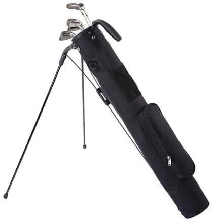 Borsa da golf con supporto, borsa da golf per range con tracolla e scomparto a 2 vie con 3 tasche, borsa da golf per uomo e donna per la driving range, par 3 e corsi executive
