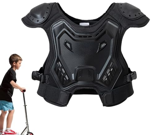 Kustimantu - Equipo de moto infantil | Protección torácica, protector de pecho para motocross,para monopatín Snowboard Motocross Moto todoterreno y moto de nieve