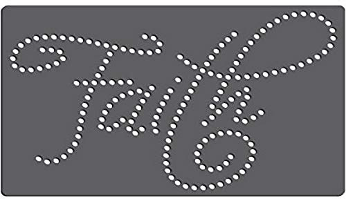 Rhinestone Genie RT2-EXP001 Faith Magnetic Rhinestone Template