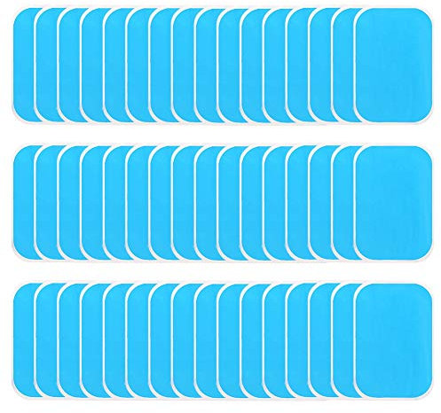 ADAKEL 60 Stück EMS Gel Pad, EMS Muskelstimulator Ersatzteile für EMS Trainer Bauchtrainer Muskelstimulation Elektrostimulation, Abs Trainer Ersatz Gel Pad