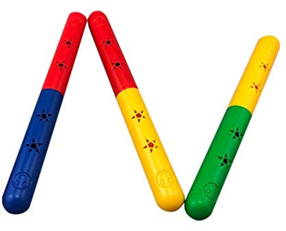 TOYANDONA 3stücke Gymnastikstäbe Mit Glocken Bunte Farben Für Wettkämpfe Und Staffelläufe Leicht Und Tragbar Spaß Für Sportveranstaltungen