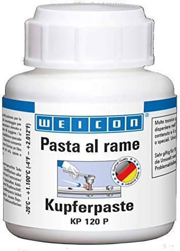 Weicon Pasta Al Rame 120 G, Protettivo, Agente Distaccante e Lubrificante Per Alte Temperature