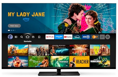 MEDION 163,9 cm (65 Zoll) Fernseher (Fire TV, 4K Smart TV, Dolby Vision HDR, Dolby Atmos, Prime Video, Bluetooth, DVB-T2, MD 865500)