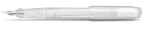 Kaweco PERKEO Füllhalter All Clear I Füllfederhalter für Tintenpatronen Schulfüller in Transparent I Anfänger Füller mit ergonomischem Griffstück zum bequemen Schreiben 16 cm I Federbreite: F (Fein)