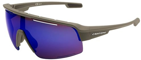 Cratoni C-MATIC COLOR+ SPORT cykelglasögon sportglasögon solglasögon high-definition glas (kaffe-blå)