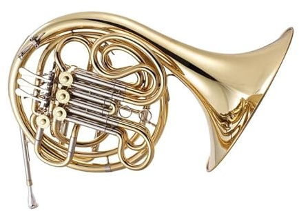 Waldhorn-Set Professionelles Bb/F-Waldhorn Mit 4 Klappen Und Doppelgold