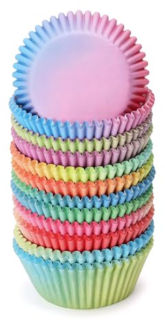 Pirottini per Muffin Arcobaleno Pirottini per Cupcake in Carta 6 Colori Diversi Cupcake Wrapper per Cottura Dolci Feste Matrimoni Compleanni Feste 300 Pezzi