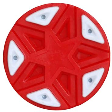 YEJBBUC Inline Roller Hockey Puck Street Hockey Puck per Intrattenimento Giocatore di Hockey Rosso 7,6 x 2,6 cm