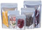 100Pcs Mylar Bags,Resealable Bags Stand Up,Aluminum Foil Ziplock Bags with Clear Front,Food Bags Zip Seal,Sweet Pouches,Smell Proof Bag Heat Seal Packaging Baggies for Food Storage (10x15cm - 100pcs)