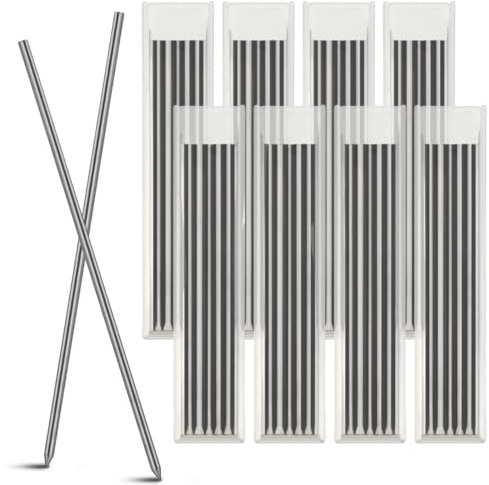 YOPEUC 48 Stück Zimmermannsbleistift Minen, 2,8 mm Minen Bleistiftminen für Tischler Bleistift,Solide Bleistiftminen,Bleistift Ersatzminen für Druckbleistifte Schreiben,Zeichnen,Hausaufgaben