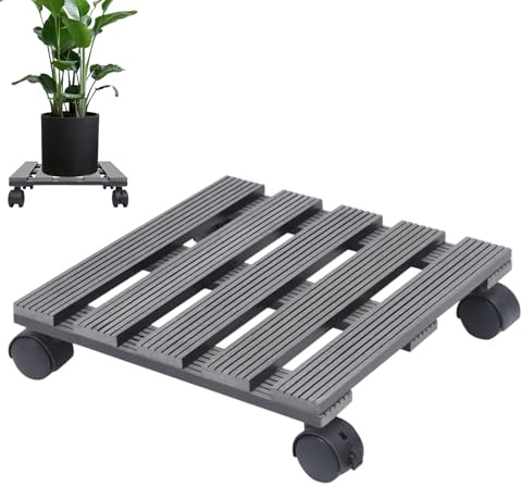 Generico Carrello portapiante con Ruote,Resistente Impermeabile con Ruote - Portafiori per Piante da Interno | Interni ed Esterni, Giardino, Patio, Pavimento, terrazzo