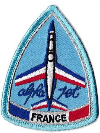 Patche Écusson Patch Pilote Aviation France Brodé Thermocollant Avion