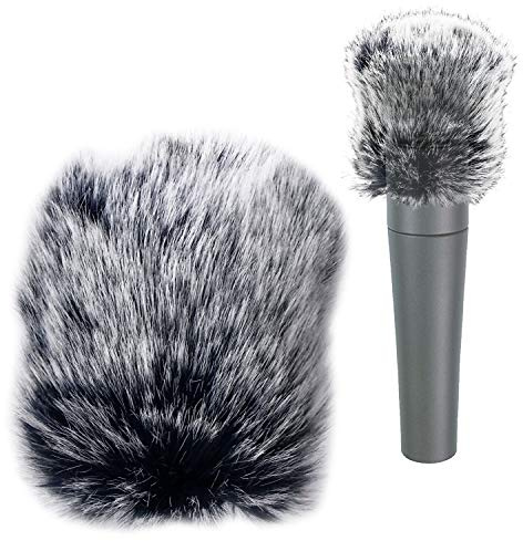 YOUSHARES Microphone Furry Windscreen for SM57 - Customized Pop Filter Deadcat Windshield Wind Jammer for Shure SM-57 Cardioid Dynamic Instrument Microphone