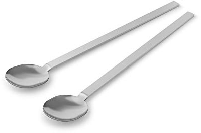 ZACK Menoa Latte Macchiato Spoon, Large, Silver