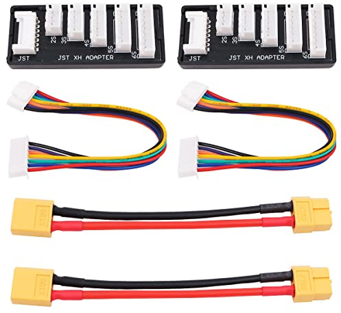 WANGCL Parallel Charging Board Balance Charger Expansion XT60 Plug for RC Lipo Battery Charging Compatible with HOTA D6 D6PRO D6+