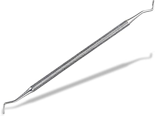 Eckenheber Fußpflege Edelstahl Fußpflegeinstrument mit langen feinen Enden - Nagelheber Nagelpflege Doppelinstrument Pediküre-Instrument. Fachhandel Qualität