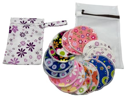 BEECO GIF2U Reusable Nursing Pads 14 Pack,Washable Breast Pads