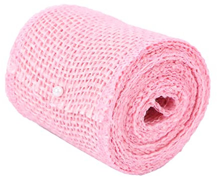 Jutebandrolle Deko für Weihnachten Rosa 2m, Geschenkideen Flexible