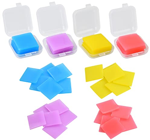 Confezione da 24 pezzi di cera per pittura a mosaico, colla per diamond art, kit colorato per pittura a mosaico, kit per pittura fai da te, ricamo e set di attrezzi (2,5 cm x 2,5 cm)