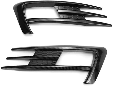 Anteriore Auto Grill Per VW Per Golf7 MK7 Per Golf 7 2012-2017 Pre-facelift Paraurti Anteriore Spoiler Paraurti Fendinebbia Griglia Copertura Trim Kit Carrozzeria Tuning Griglia Anteriore(Carbon Look)