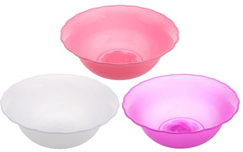 HEMOTON Rundes Kunststoffwaschbecken 3 Stück Tragbare Waschschüssel für Gesichtsreinigung Hände und Geschirr für Spa und Schönheitssalon Anwendung