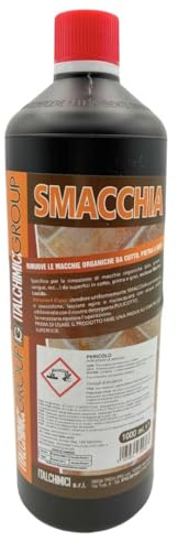 Detergente Smacchiatore Professionale 1 Litro per Pavimenti in Cotto, Pietra e Gres - Rimuove Macchie Organiche di Olio, Grasso e Sangue