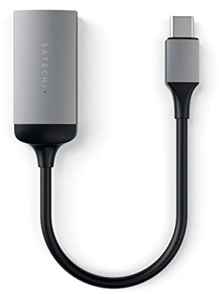 SATECHI USB-C auf HDMI Adapter 4K mit 60Hz, für MacBook Air & Pro M4, iPad Pro, iPhone 17, 16, 15, Windows, Surface & mehr – Space Grau
