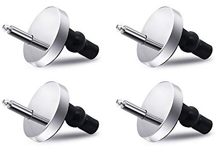 Toilet Seat Hinge Fixings 4pcs Quick Release Top Fix Nuts Screws Hole Fittings Expanding Rubber Screws with 50mm Base